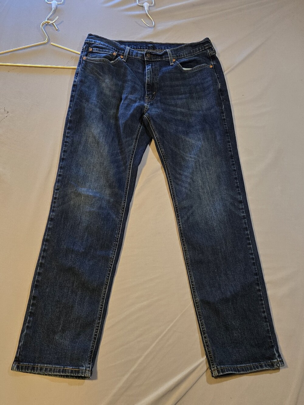 Levi's 561 Men's Dark Indigo Straight Jeans 36X34 (36X32) Hemmed